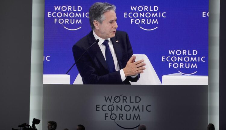 At Davos, Blinken calls pathway to Palestinian state necessity for Israeli security
